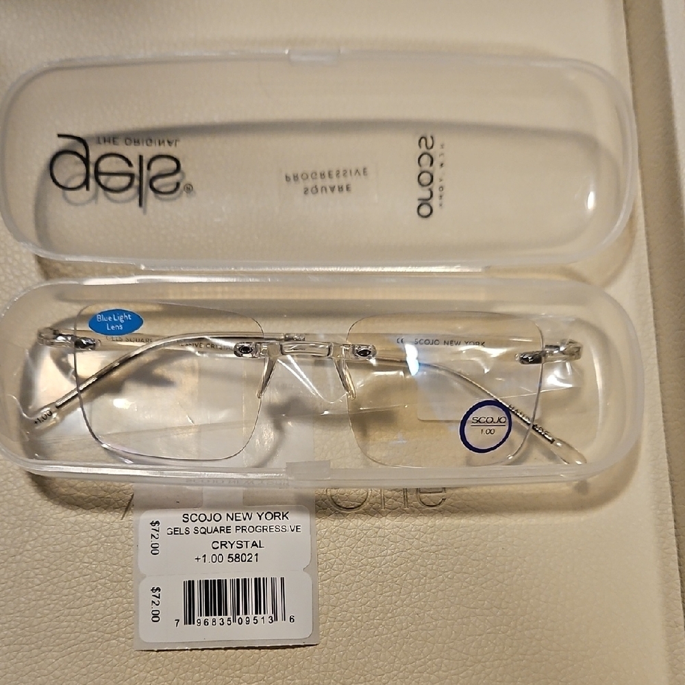 Scojo New York Bluelight Glasses +1.00 Crystal